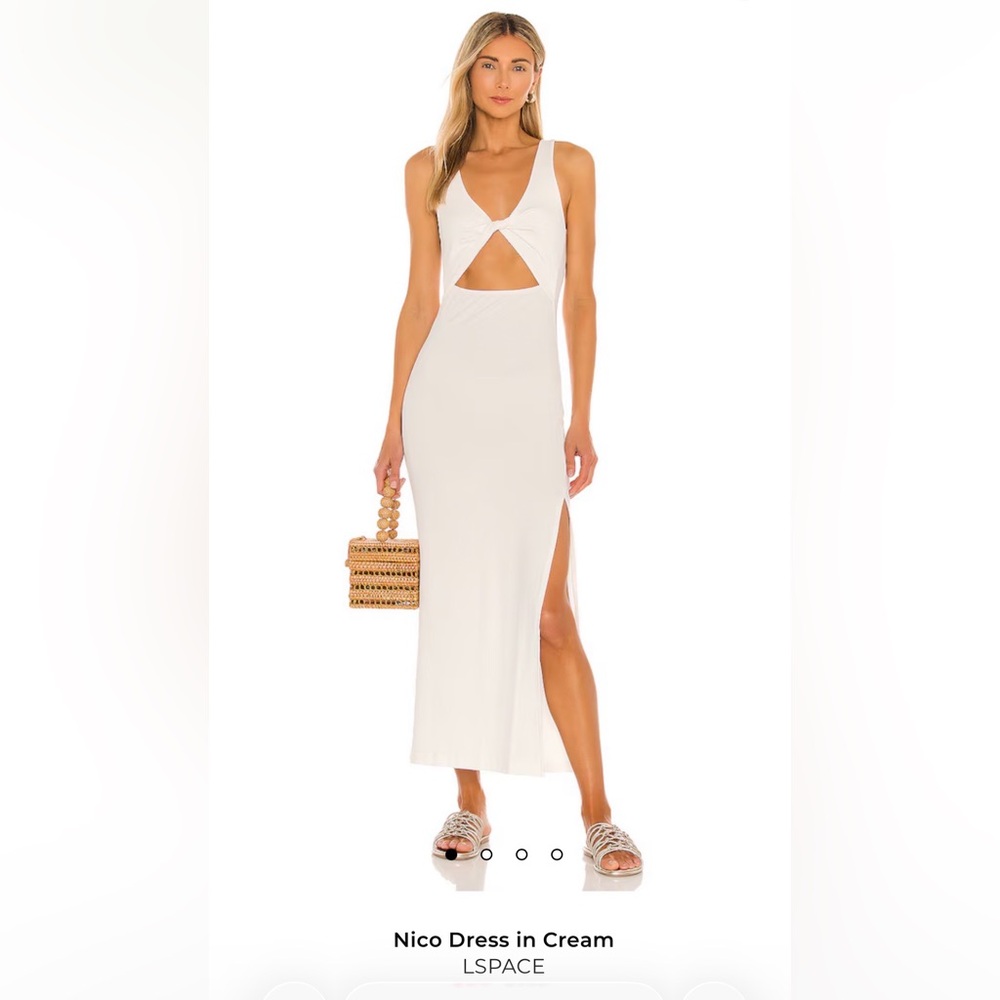 L*Space Cream Maxi Dress with Cut-Out Detail